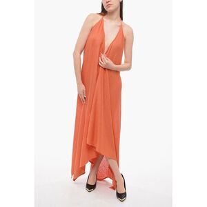Linen Cape Dress with Tie-Up Detail